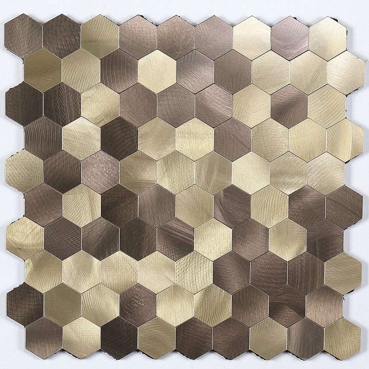 Peel & Stick Metal Mosaic Tiles