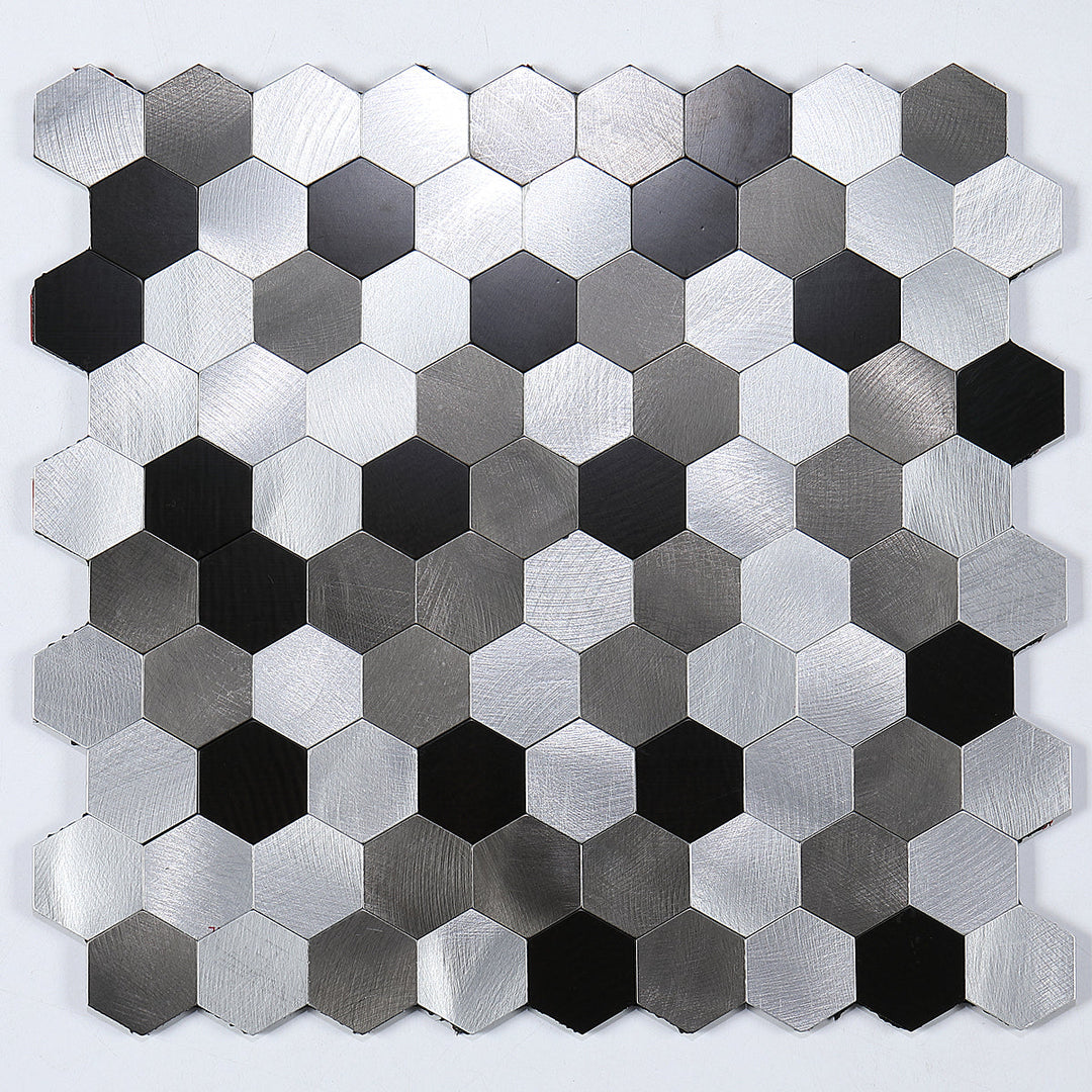 Peel & Stick Metal Mosaic Tiles