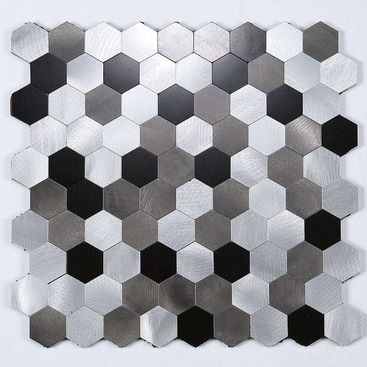 Peel & Stick Metal Mosaic Tiles