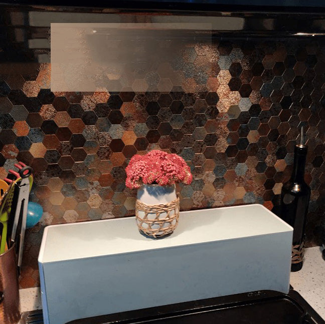 Peel & Stick Metal Mosaic Tiles