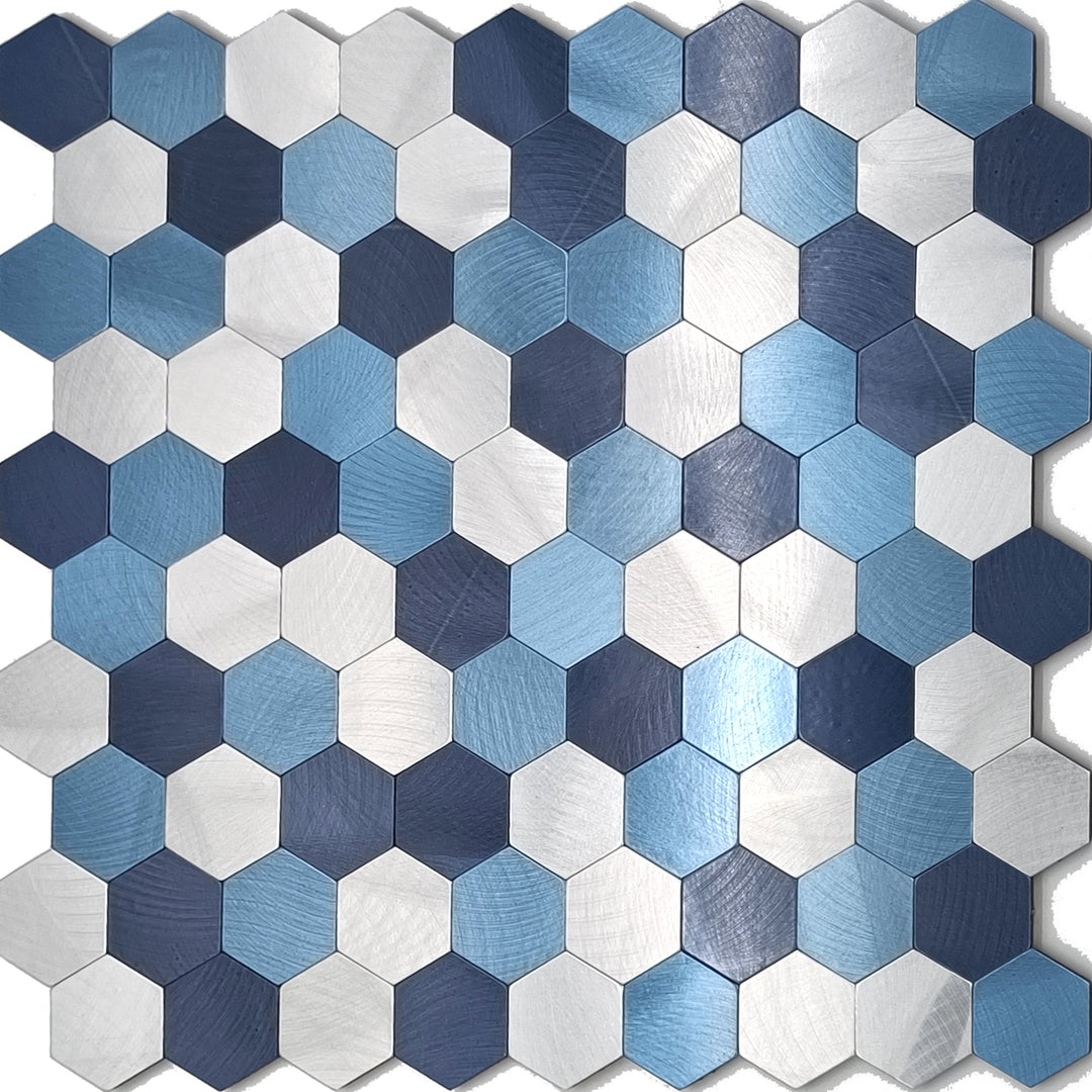 Peel & Stick Metal Mosaic Tiles