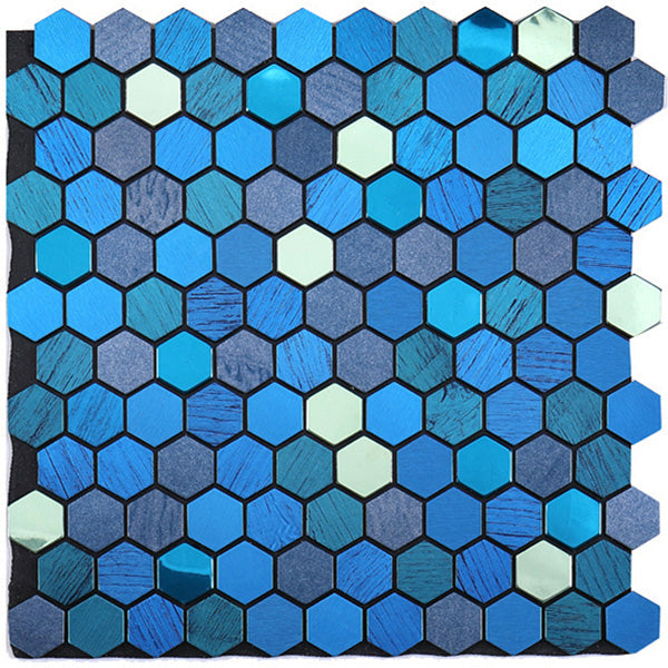 Peel & Stick Metal Mosaic Tiles