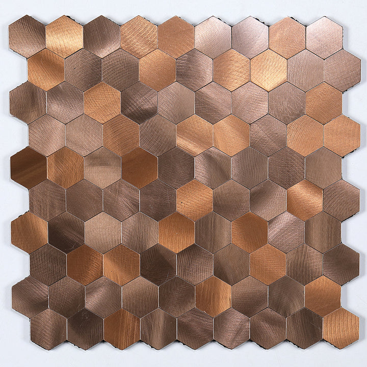 Peel & Stick Metal Mosaic Tiles