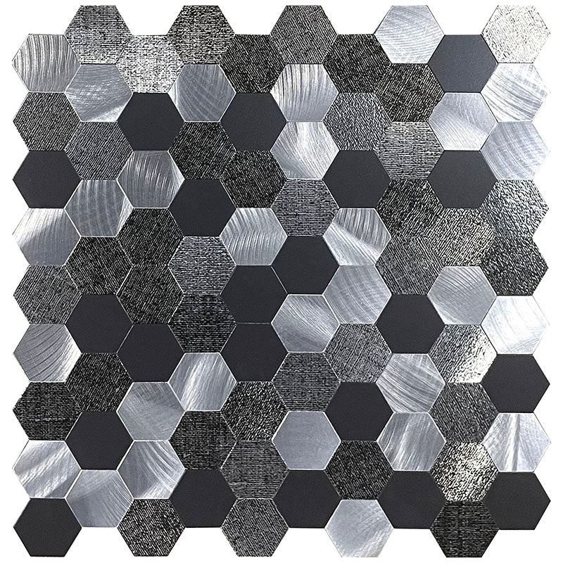 Peel & Stick Metal Mosaic Tiles