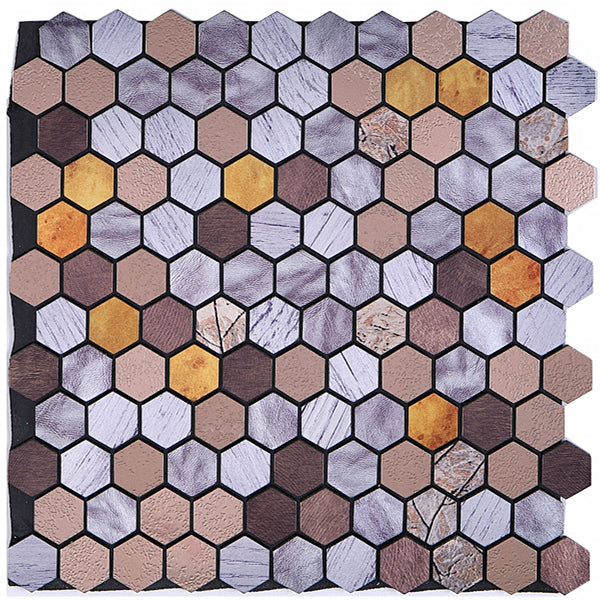 Peel & Stick Metal Mosaic Tiles