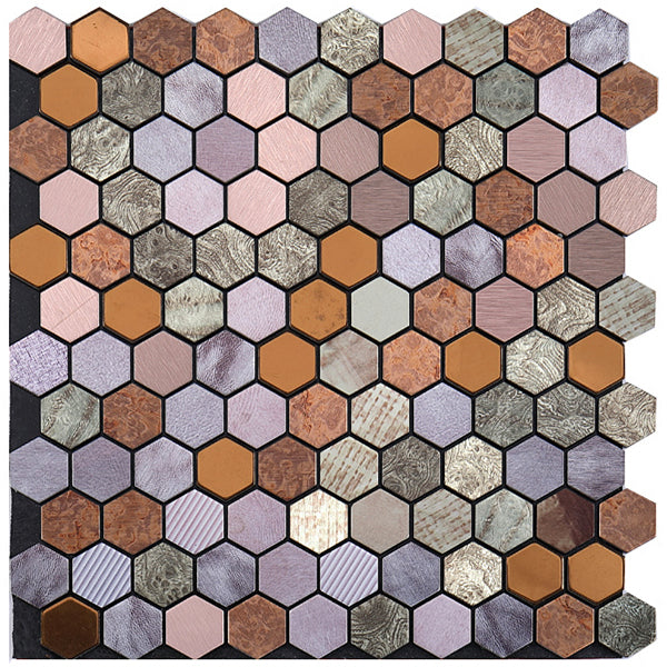 Peel & Stick Metal Mosaic Tiles