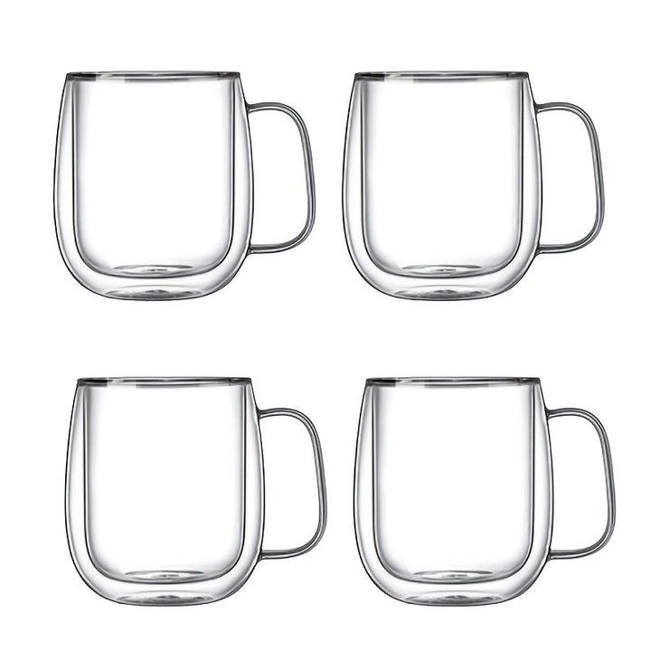 ThermoSip Double-Walled Glass Mug – Borosilicate Glass, Heat Resistant & Elegant | Kalsten