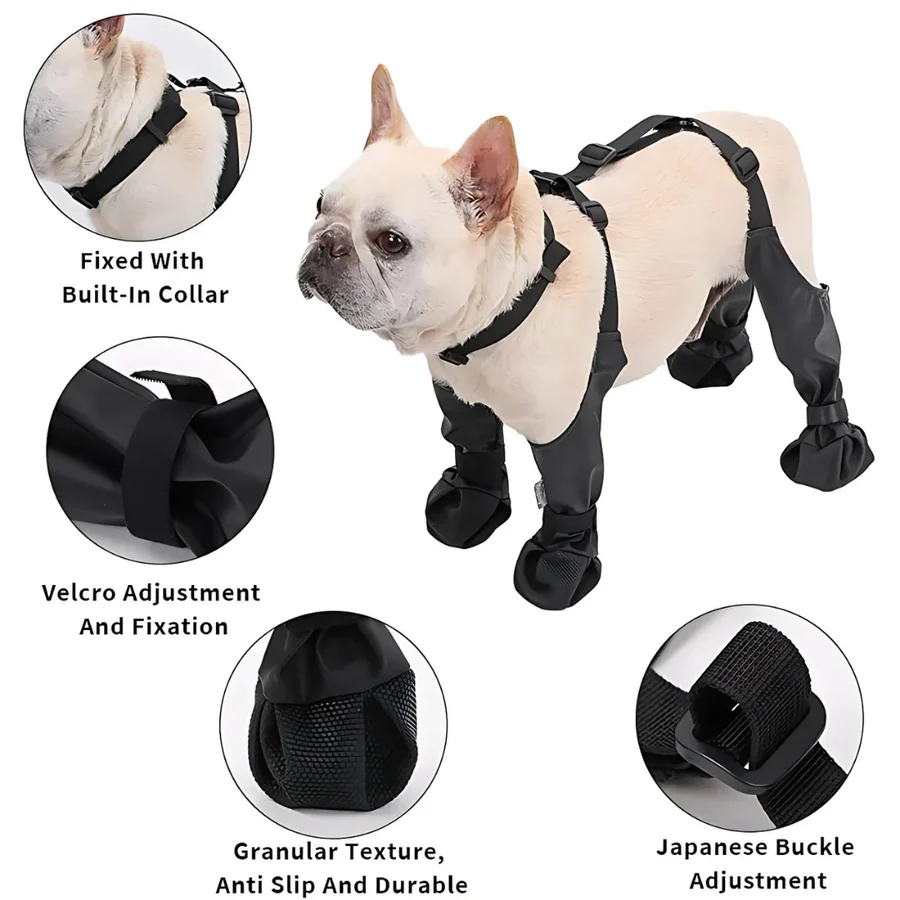 Kalsten | Dog Suspender Boots with Full Coverage and Non-Slip Sole