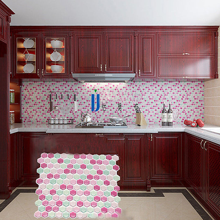 Kalsten | Colorful Mosaic Peel & Stick Tile Waterproof for Back Wall