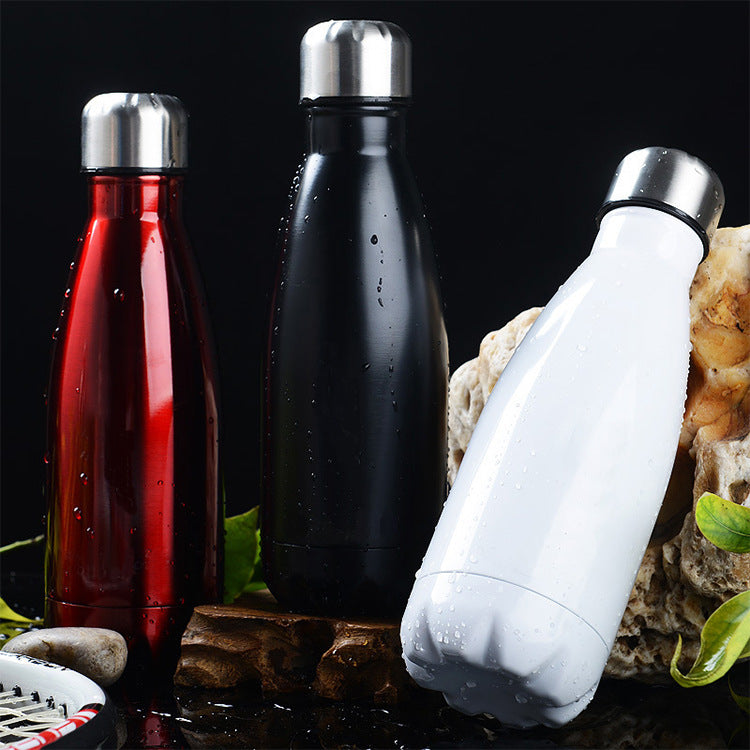 Women Insulated Stainless Steel Water Bottle with Wood Look Kalsten