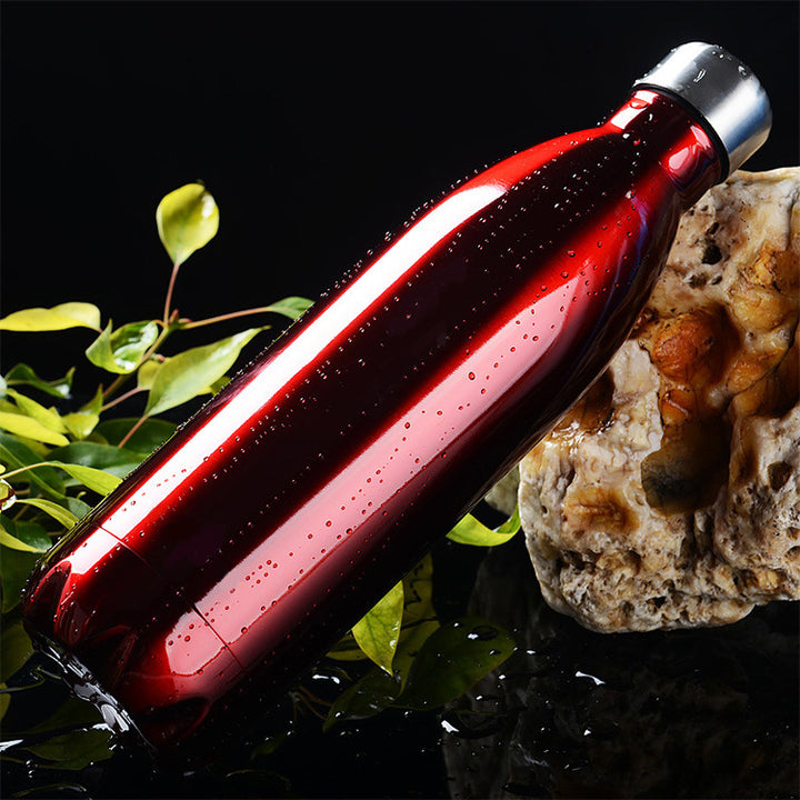 Women Insulated Stainless Steel Water Bottle with Wood Look Kalsten