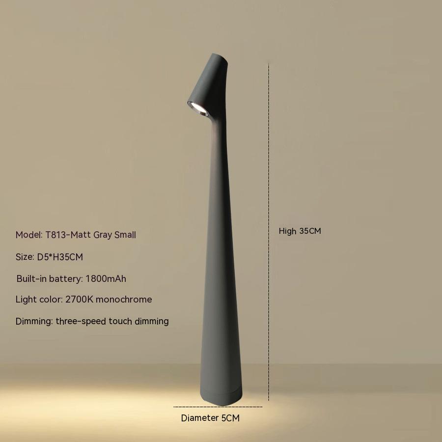 Table Lamp Modern Red Metal LED Light | Noxord