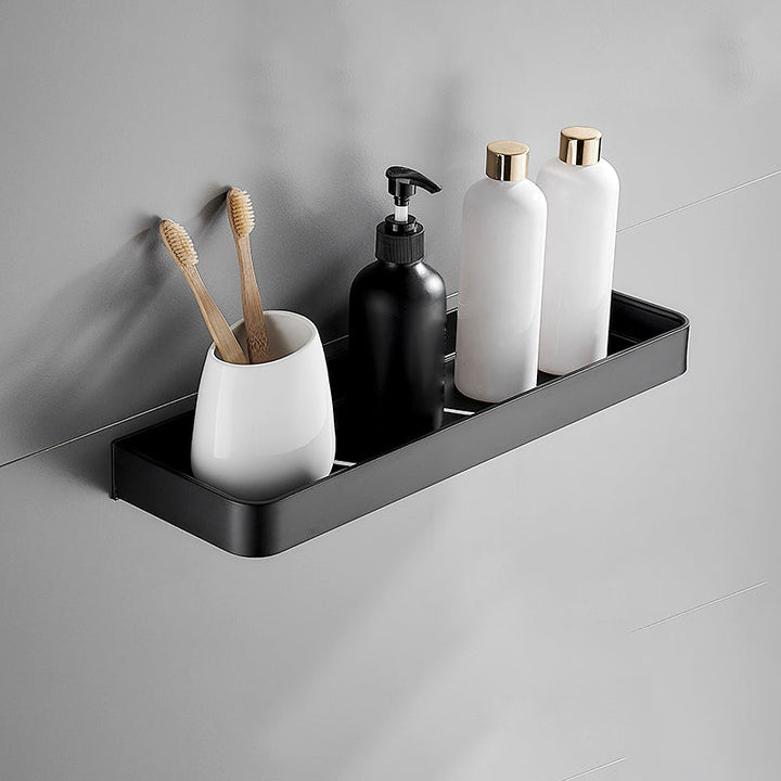 Matt Black Stainless Steel Bathroom Rack