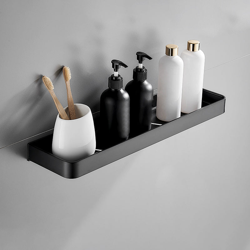 Kalsten | Matt Black Bathroom Set Modern 1/2 - Piece Stainless Steel Bath Rack