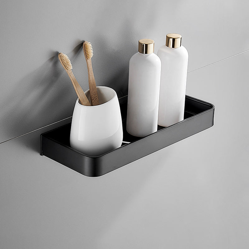 Matt Black Stainless Steel Bathroom Rack