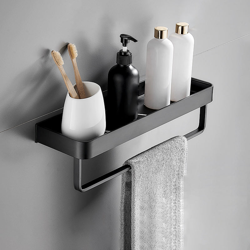 Matt Black Stainless Steel Bathroom Rack