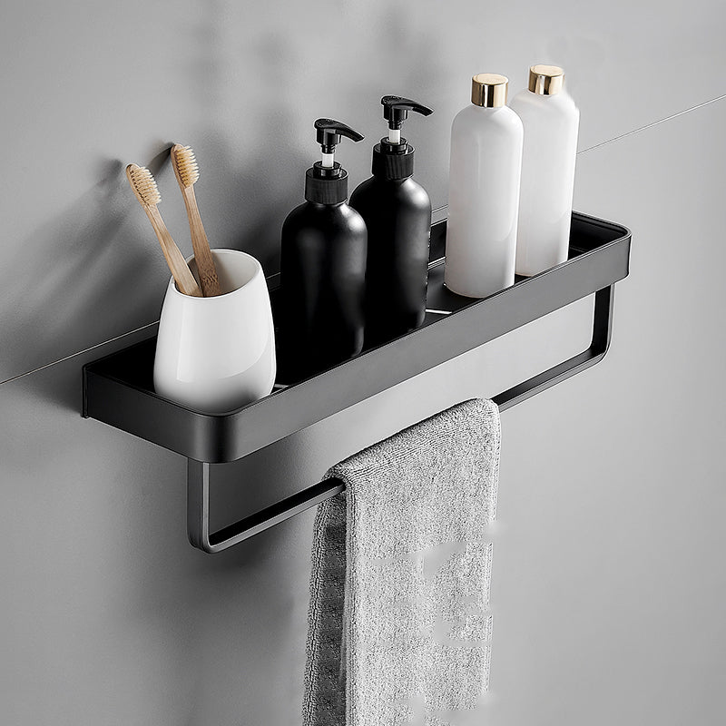 Kalsten | Matt Black Bathroom Set Modern 1/2 - Piece Stainless Steel Bath Rack