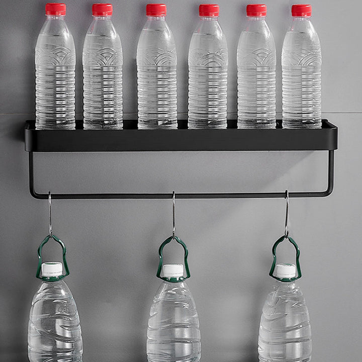 Matt Black Stainless Steel Bathroom Rack