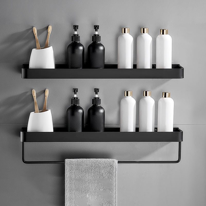 Matt Black Stainless Steel Bathroom Rack