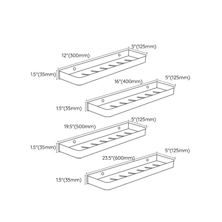 Matt Black Stainless Steel Bathroom Rack