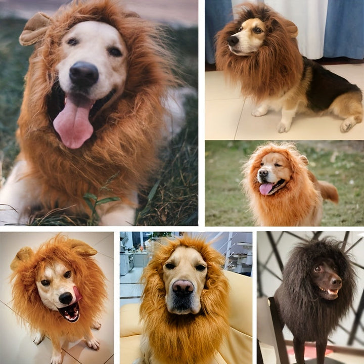 Dog Lion Mane Halloween Costume Lightweight Adjustable Noxord