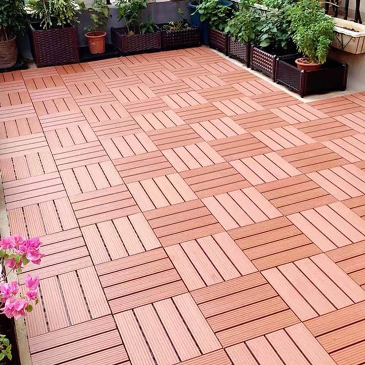 Kalsten | Classic wooden tiles for garden patio flooring to lay