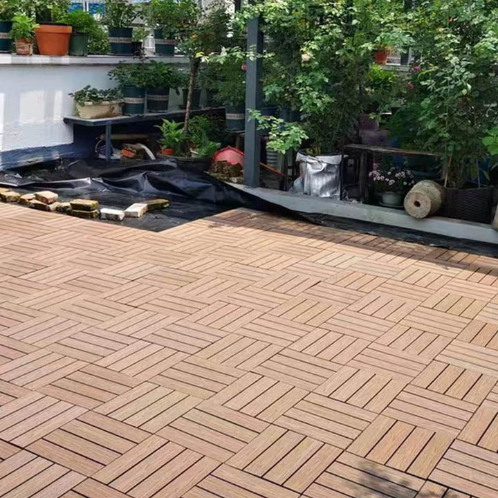Kalsten | Classic wooden tiles for garden patio flooring to lay