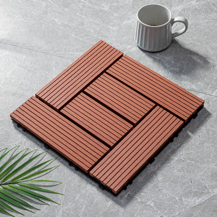 Kalsten | Classic wooden tiles for garden patio flooring to lay
