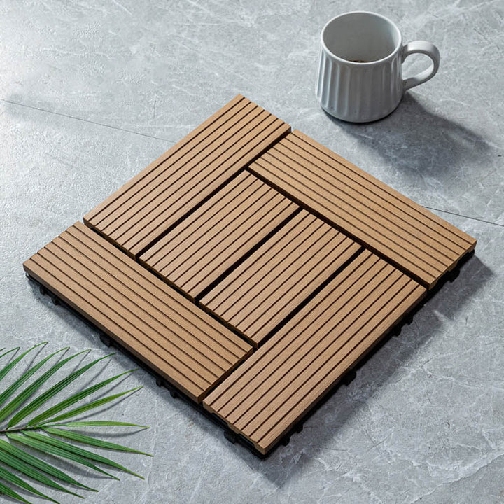Kalsten | Classic wooden tiles for garden patio flooring to lay