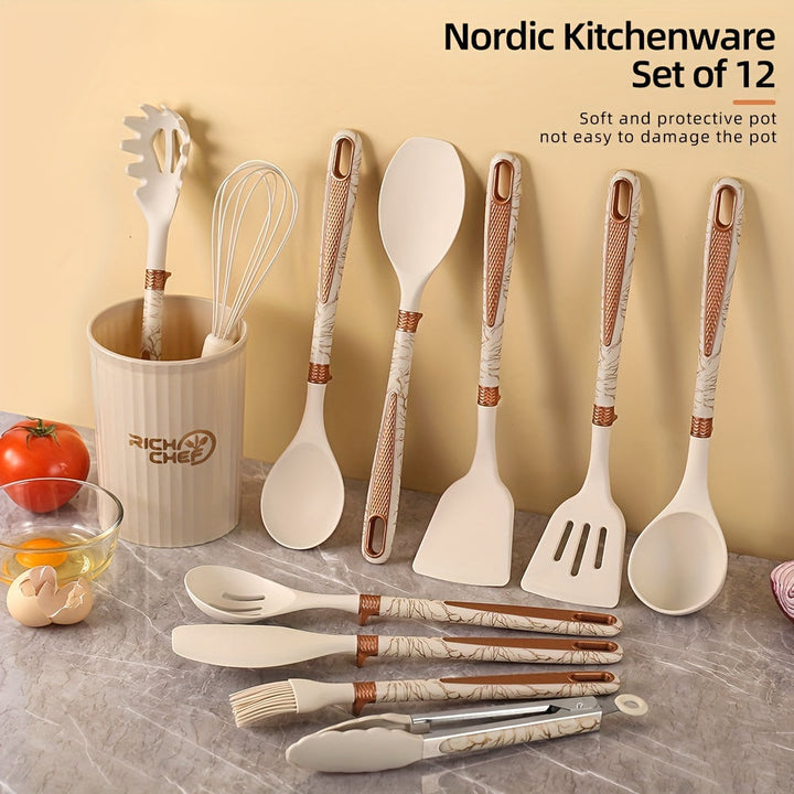 Premium Cooking - Cooking pleasure with the Elegant Silicone Kitchen Utensil Set Kalsten