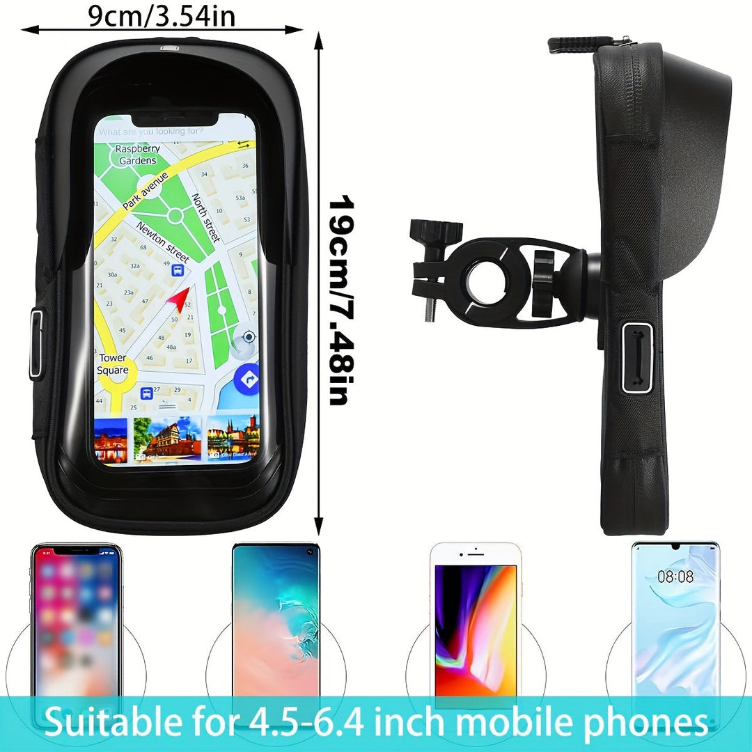 Waterproof Phone Holder for Bicycle and Motorcycle – 360° Rotatable and Suitable for 4.5–6.4 inch | Kalsten