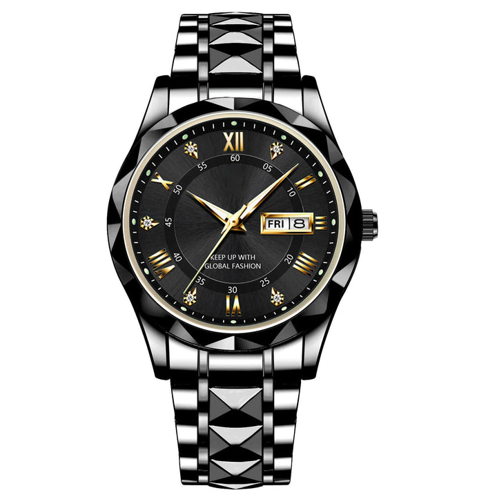 Kalsten | Waterproof Luminous Stainless Steel Two-tone Quartz Men's Watch