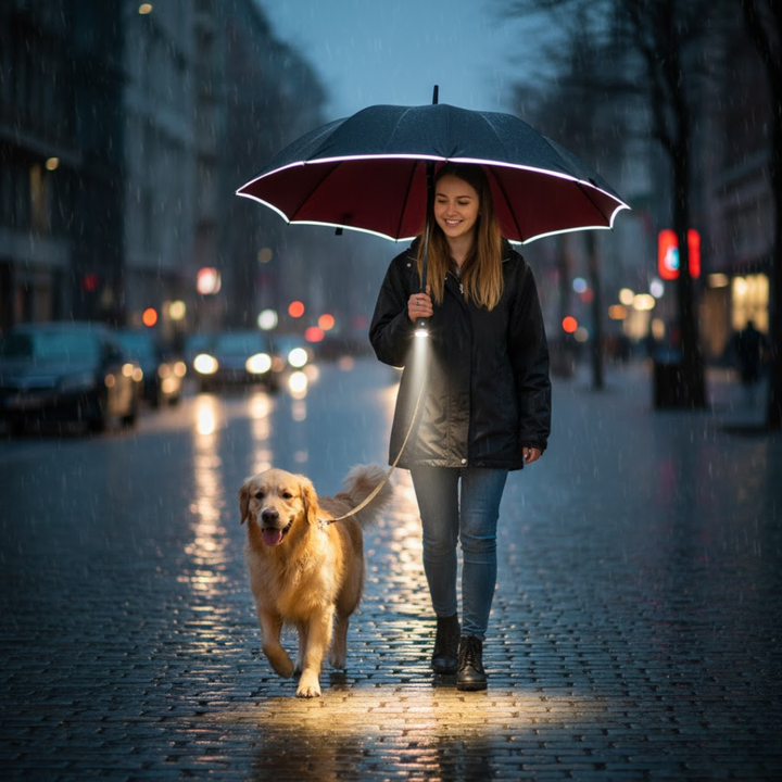 StormShield LED Umbrella with Automatic | Kalsten