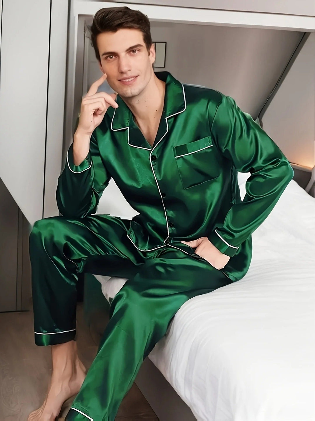 Kalsten | Luxury Men's Pajamas | Elegant Nightwear | Comfortable & Breathable | For Restful Sleep