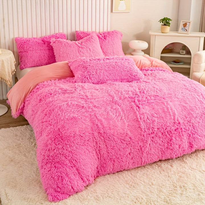 Ultra Soft Plush Duvet Cover Set with Zipper - Luxury & Comfort Kalsten