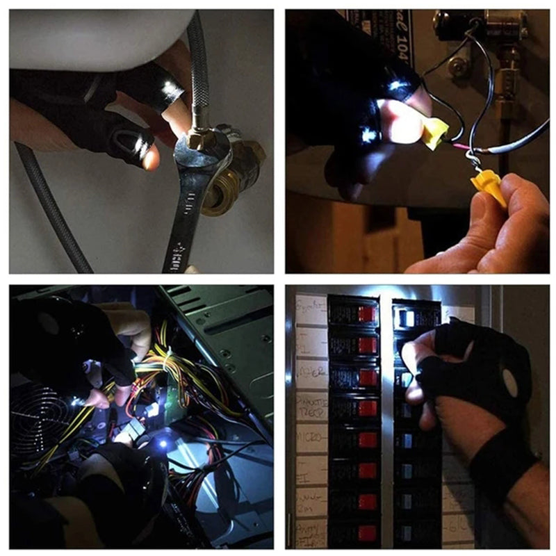 Waterproof LED Light Gloves