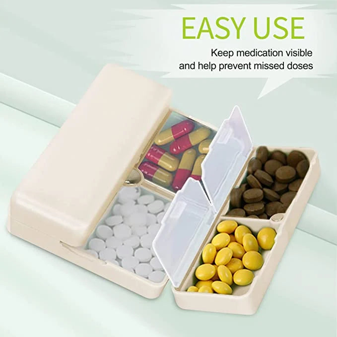 Kalsten | 7 Compartments Portable Medication Organizer