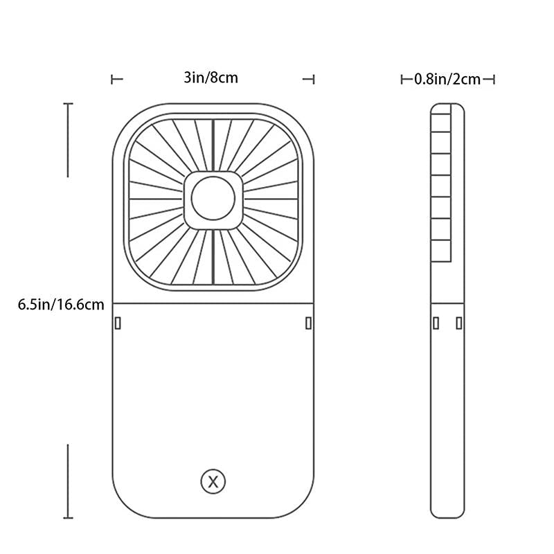 Foldable small desk fan | Kalsten
