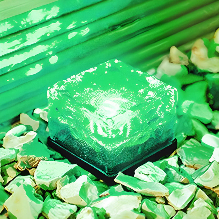 Solar Glass Brick Pathway Light Noxord