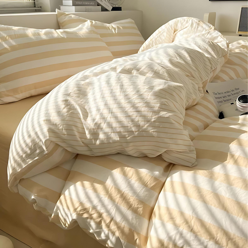 Kalsten | Elenorra Classic Striped Bedding Set 4pcs Duvet Cover Sheet