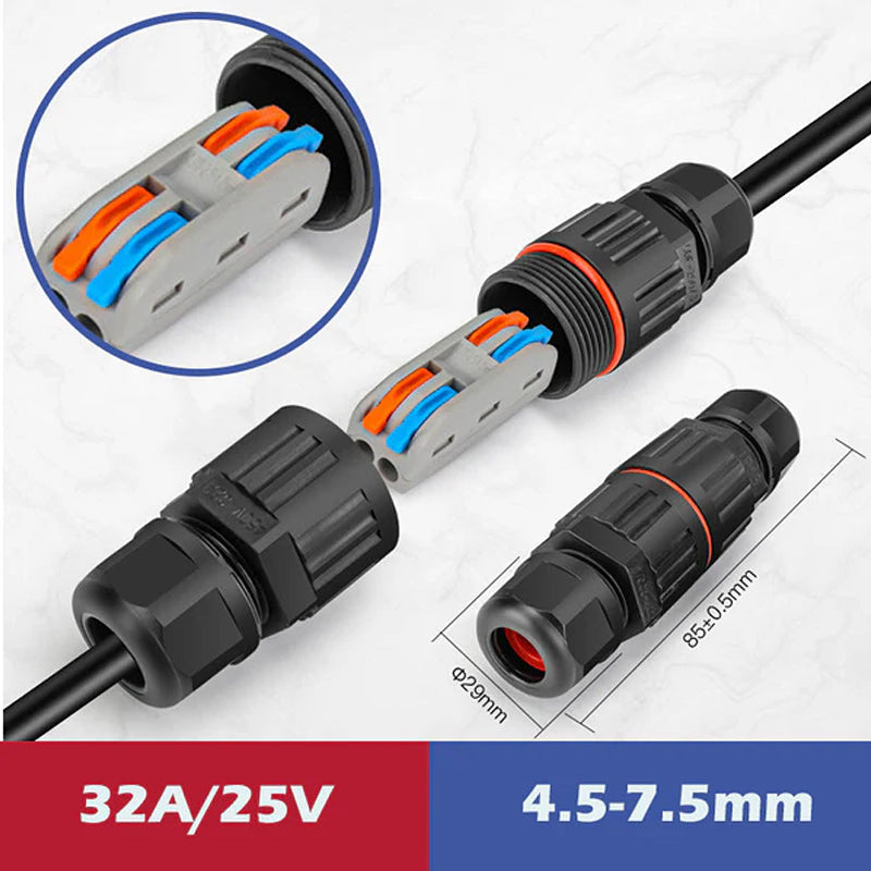 Waterproof electrical wire connector for outdoor use | Kalsten