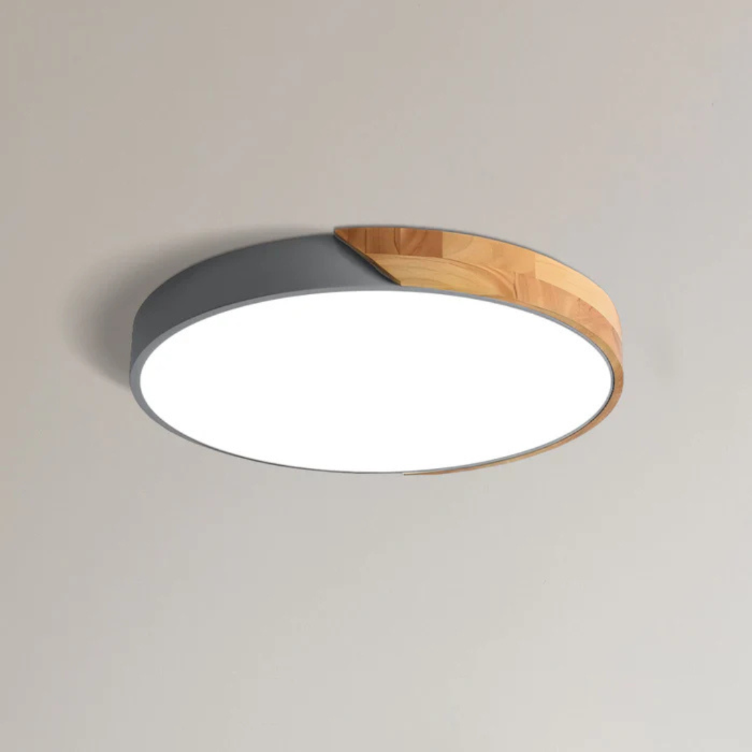 Wood LED Ceiling Lamp – Energy Efficient