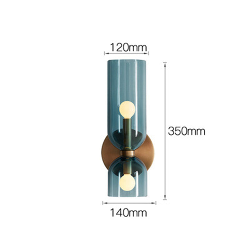 Double Glass Wall Light Fixture Kalsten