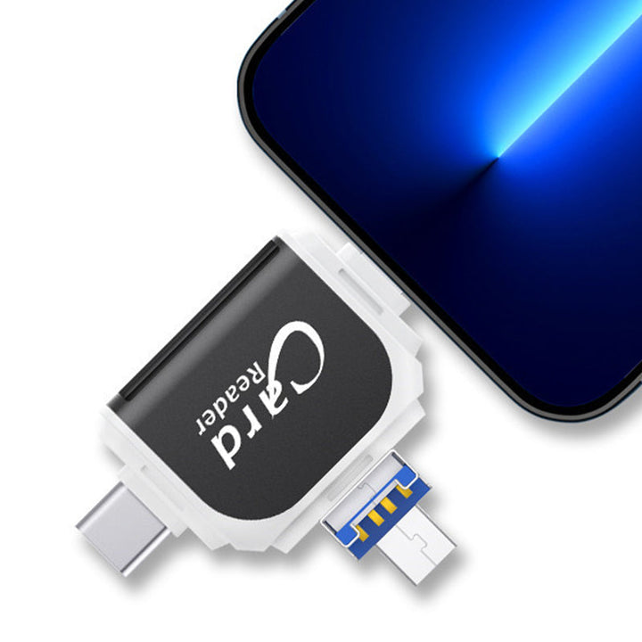 4-in-1 universal multiport SD TF card reader | Kalsten