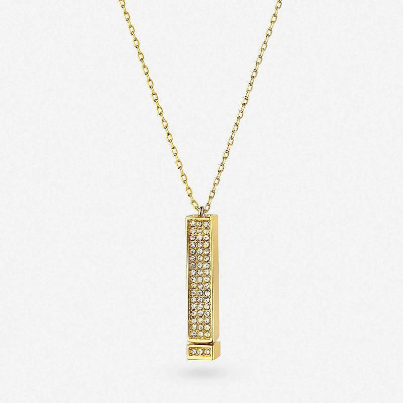 Kalsten | Rhinestone Engraved Necklace