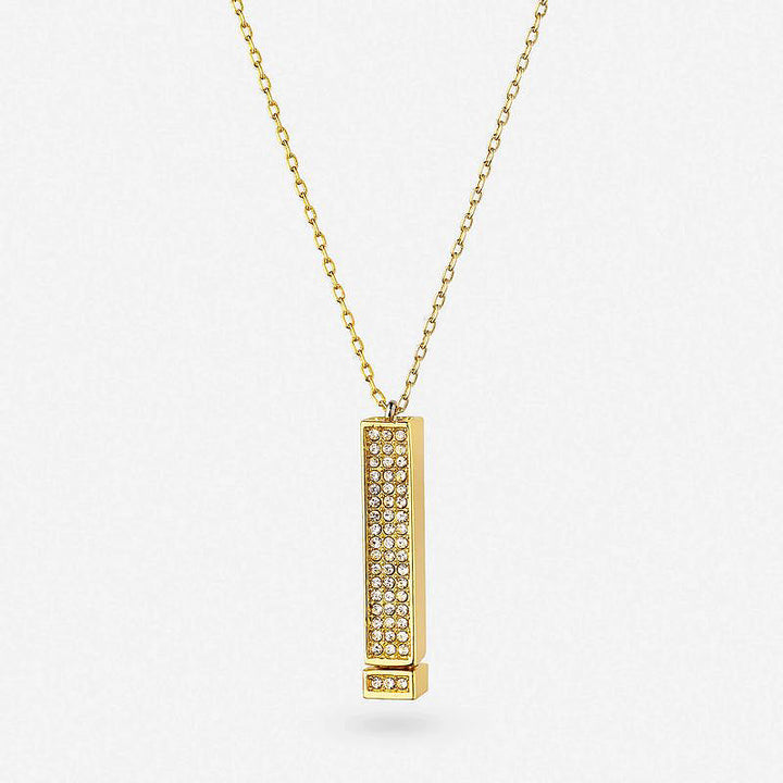 Kalsten | Rhinestone Engraved Necklace