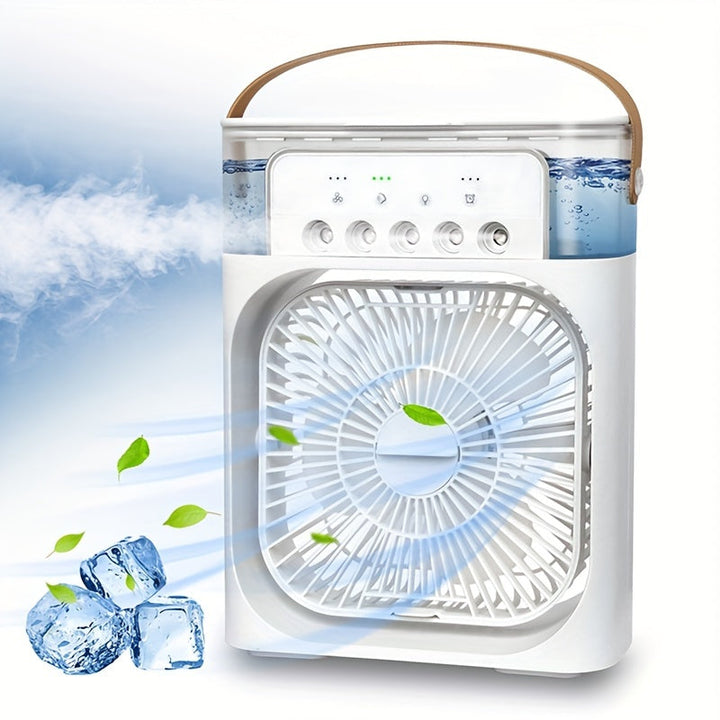 5A 2V Portable 600ml Spray Cooler Fan Desk USB Rechargeable Perfume Humidifier Air Conditioning A/C Cooling Fan 3 Wind Speeds | Kalsten