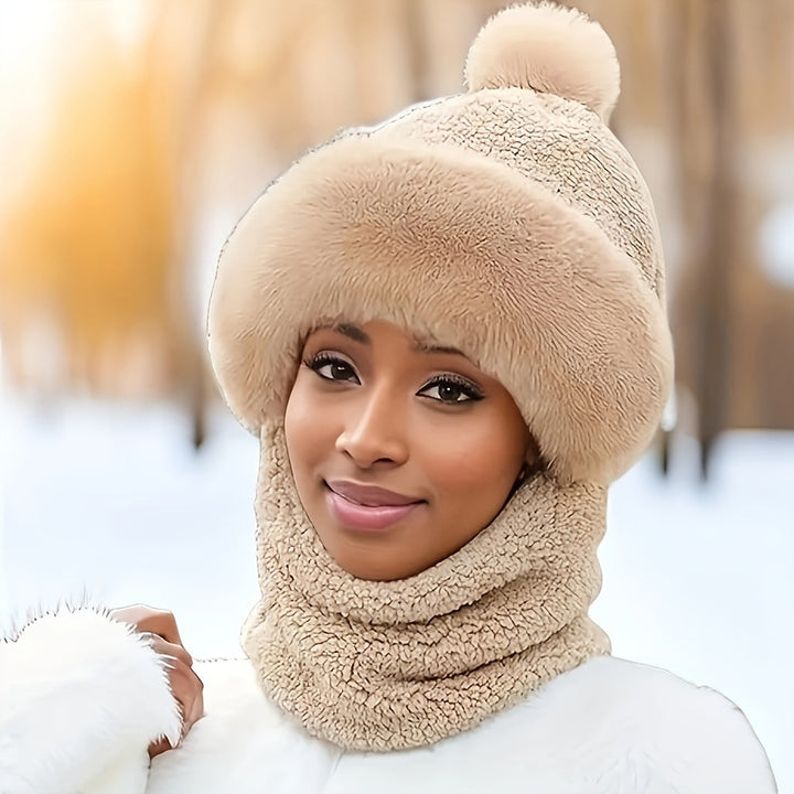Kalsten | Winter Beanie & Scarf Set | Plush Fleece Lining | Windproof & Lightweight Warmth | ChillGuard