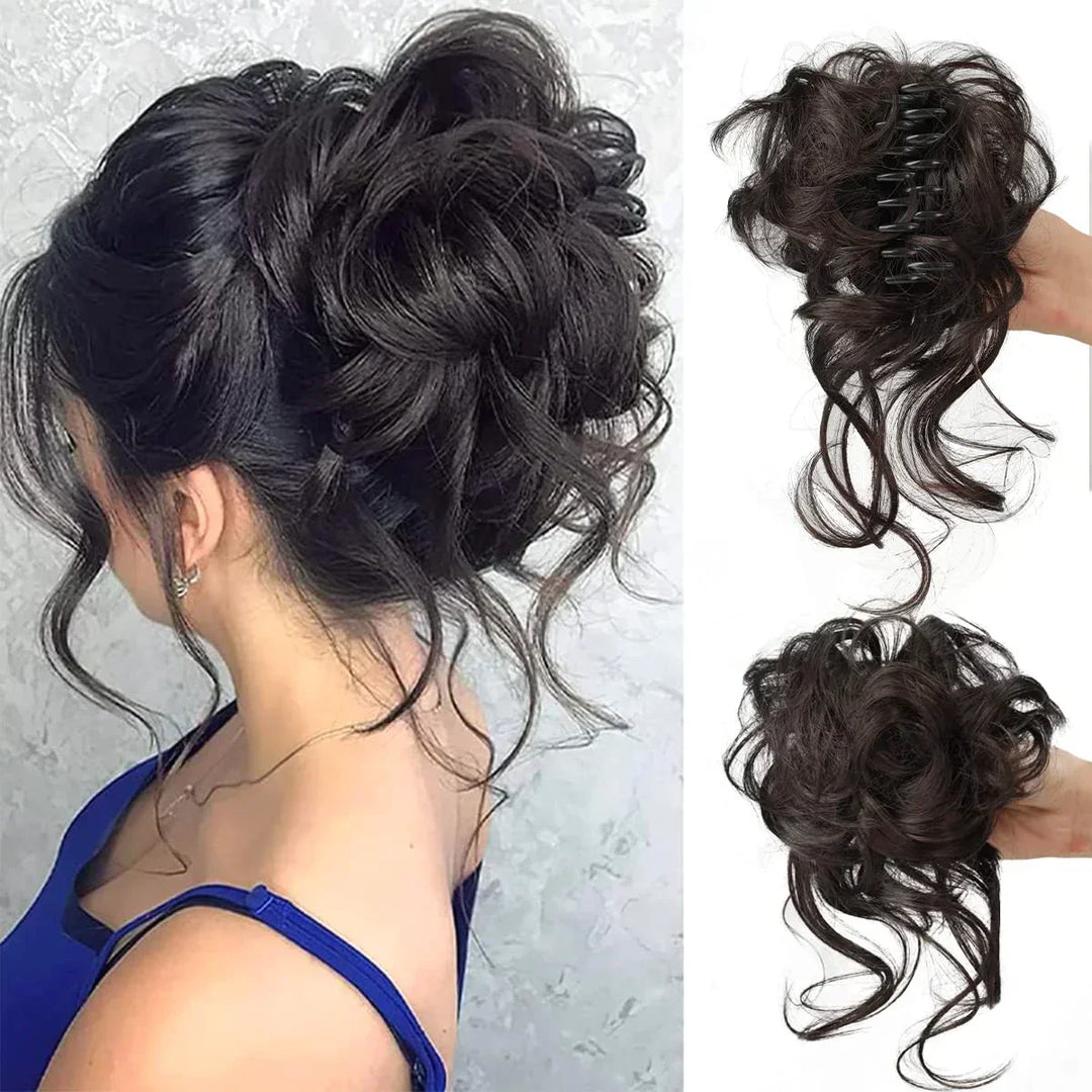 Kalsten | Curly Hair Bun – Clip-in Hair Piece with Volume and Natural Look