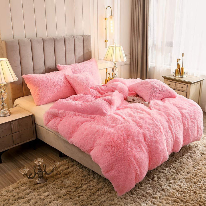 Ultra Soft Plush Duvet Cover Set with Zipper - Luxury & Comfort Kalsten